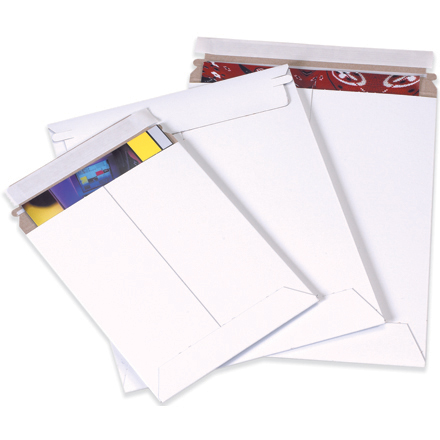 White Self-Seal Flat Mailers