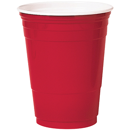 Solo<span class='rtm'>®</span> Party Cups - 16 oz, Red